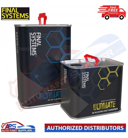 FINAL SYSTEMS ULTIMATE 2K HS CLEAR COAT LACQUER KIT 7.5LTR - EXTRA FAST HARDENER